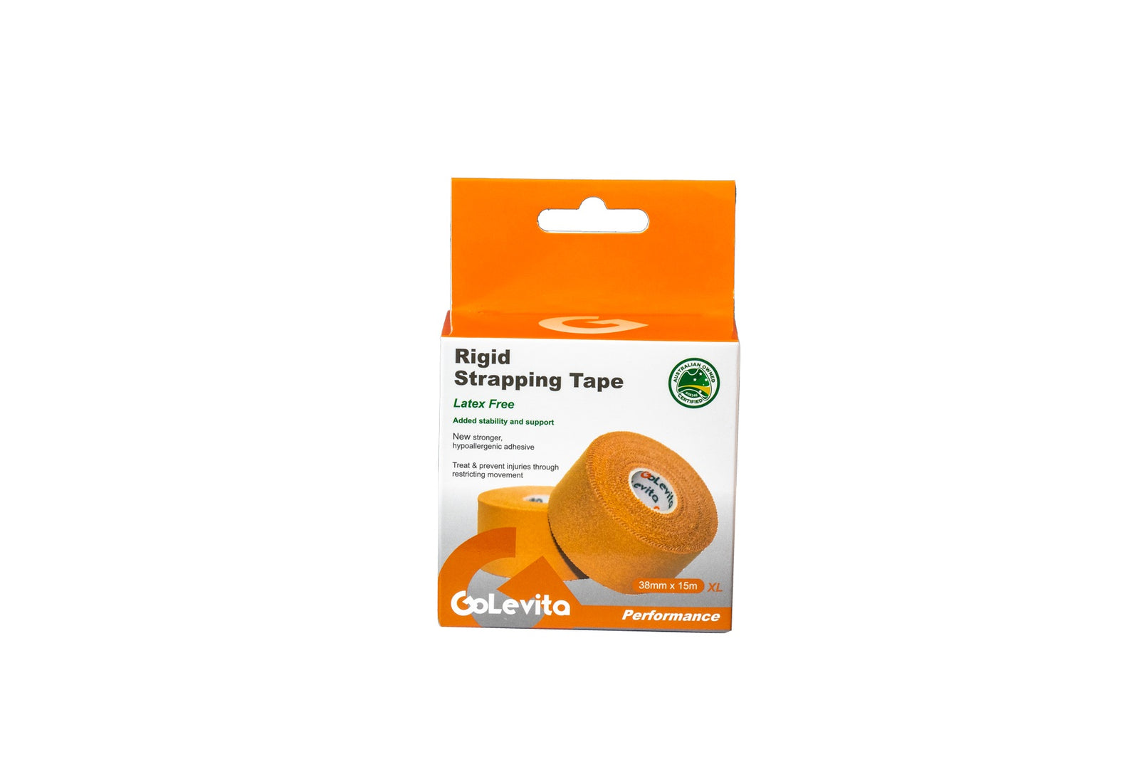 Rigid Strapping Tape Hypoallergenic 38mm x 15m | GoLevita