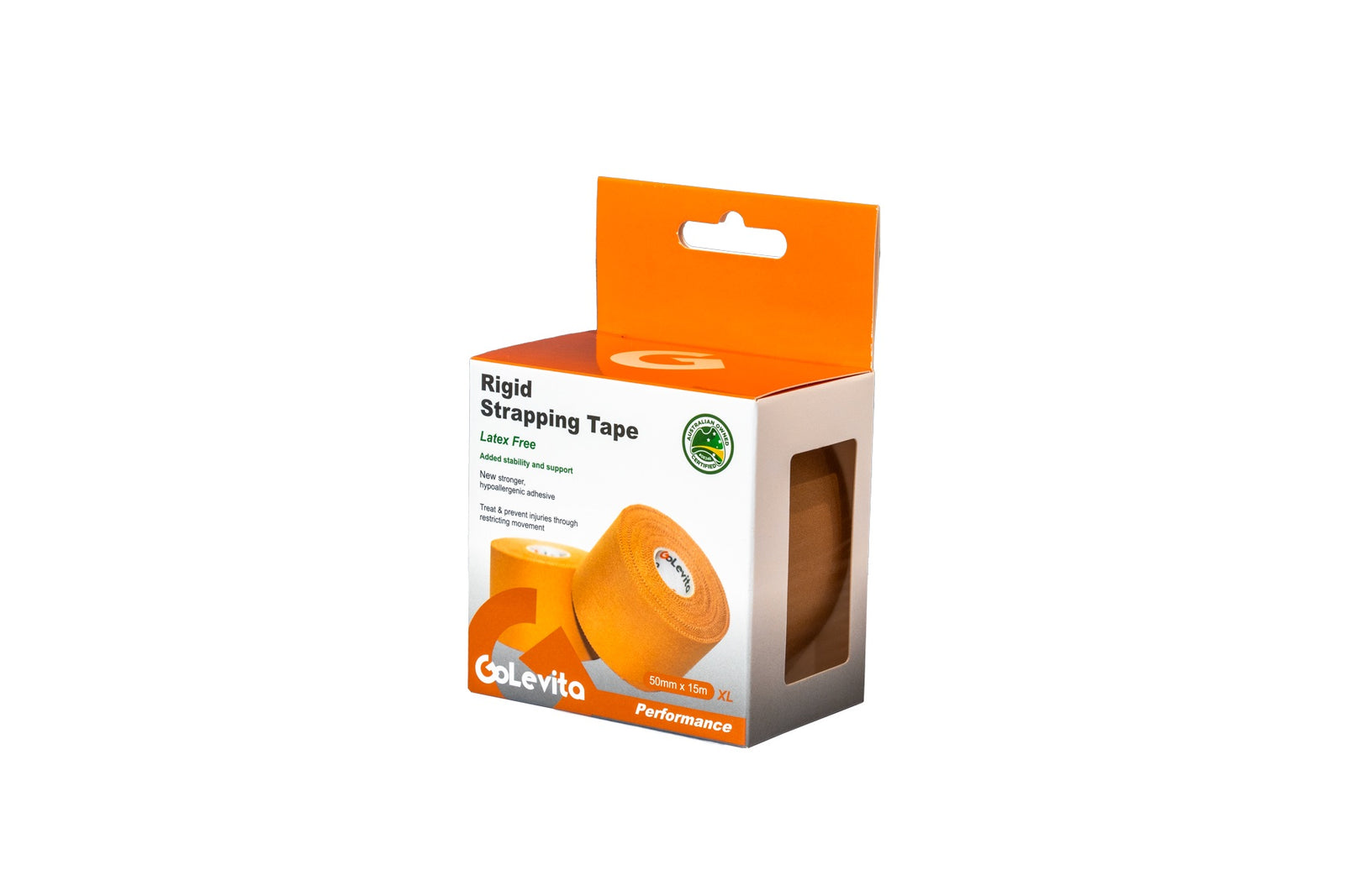 Rigid Strapping Tape Hypoallergenic 50mm x 15m | GoLevita