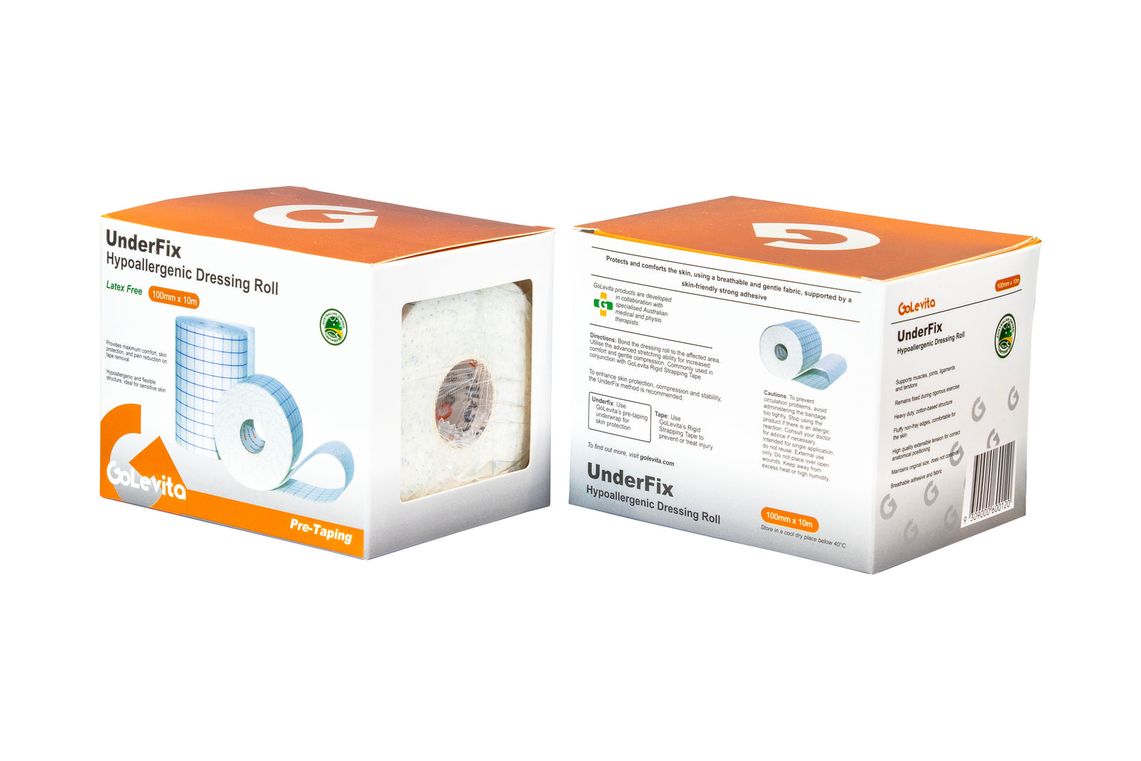 Dressing Roll Hypoallergenic 100mm x 10m | GoLevita UnderFix