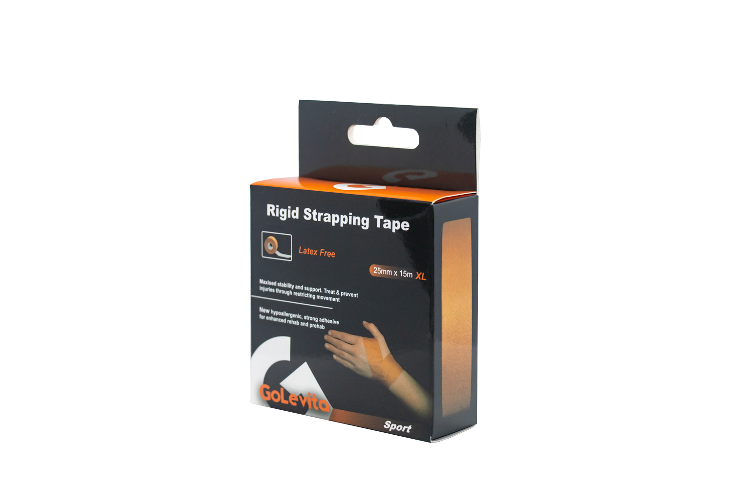 Rigid Strapping Tape Hypoallergenic 25mm x 15m | GoLevita
