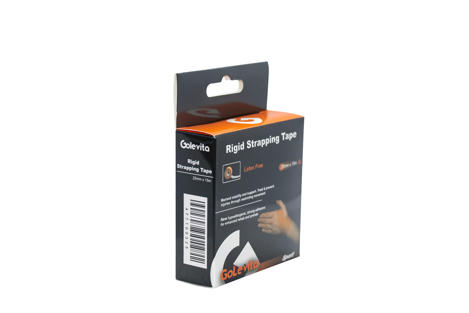 Rigid Strapping Tape Hypoallergenic 25mm x 15m | GoLevita