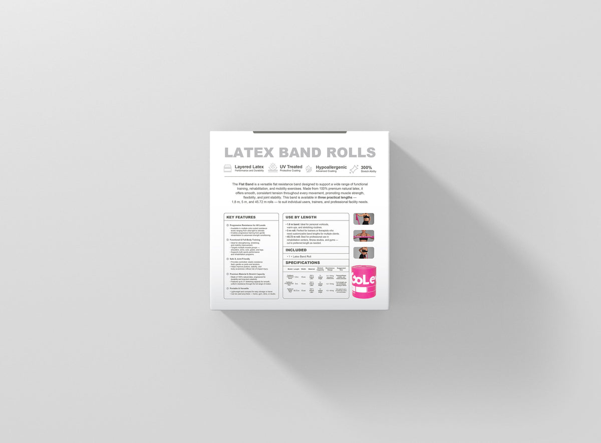 Bulk Flat Resistance Band Roll 45m