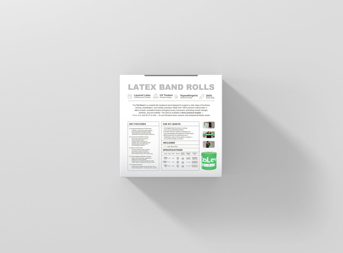 Bulk Flat Resistance Band Roll 45m