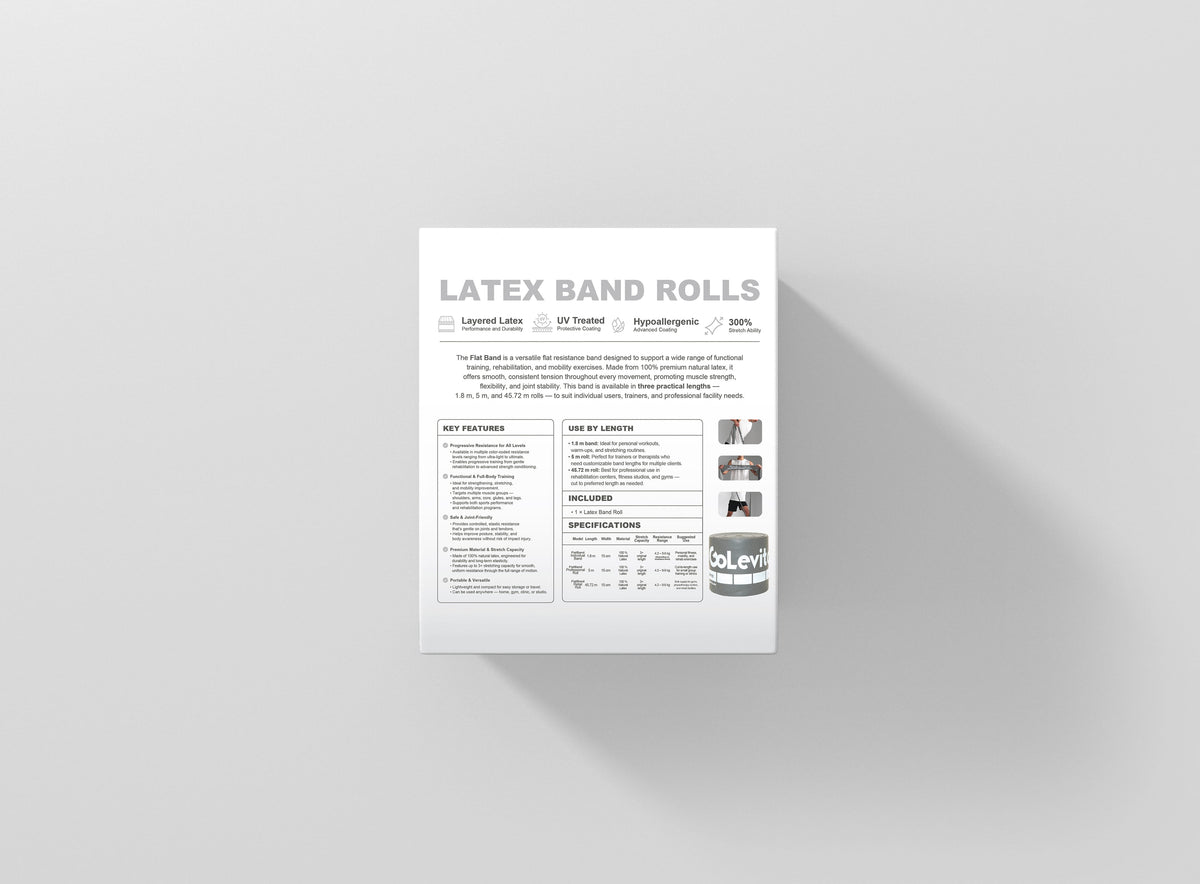 Bulk Flat Resistance Band Roll 45m