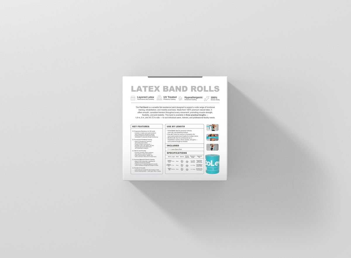 Bulk Flat Resistance Band Roll 45m