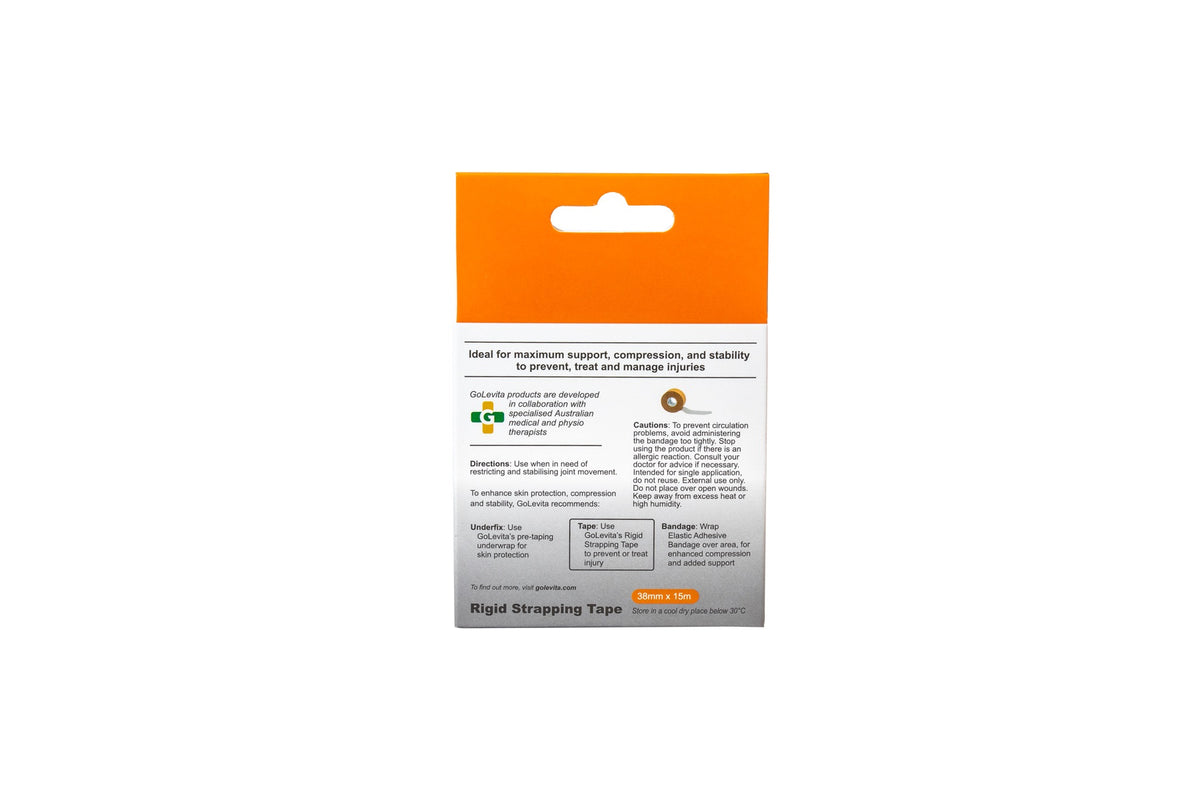 Rigid Strapping Tape Hypoallergenic 38mm x 15m | GoLevita