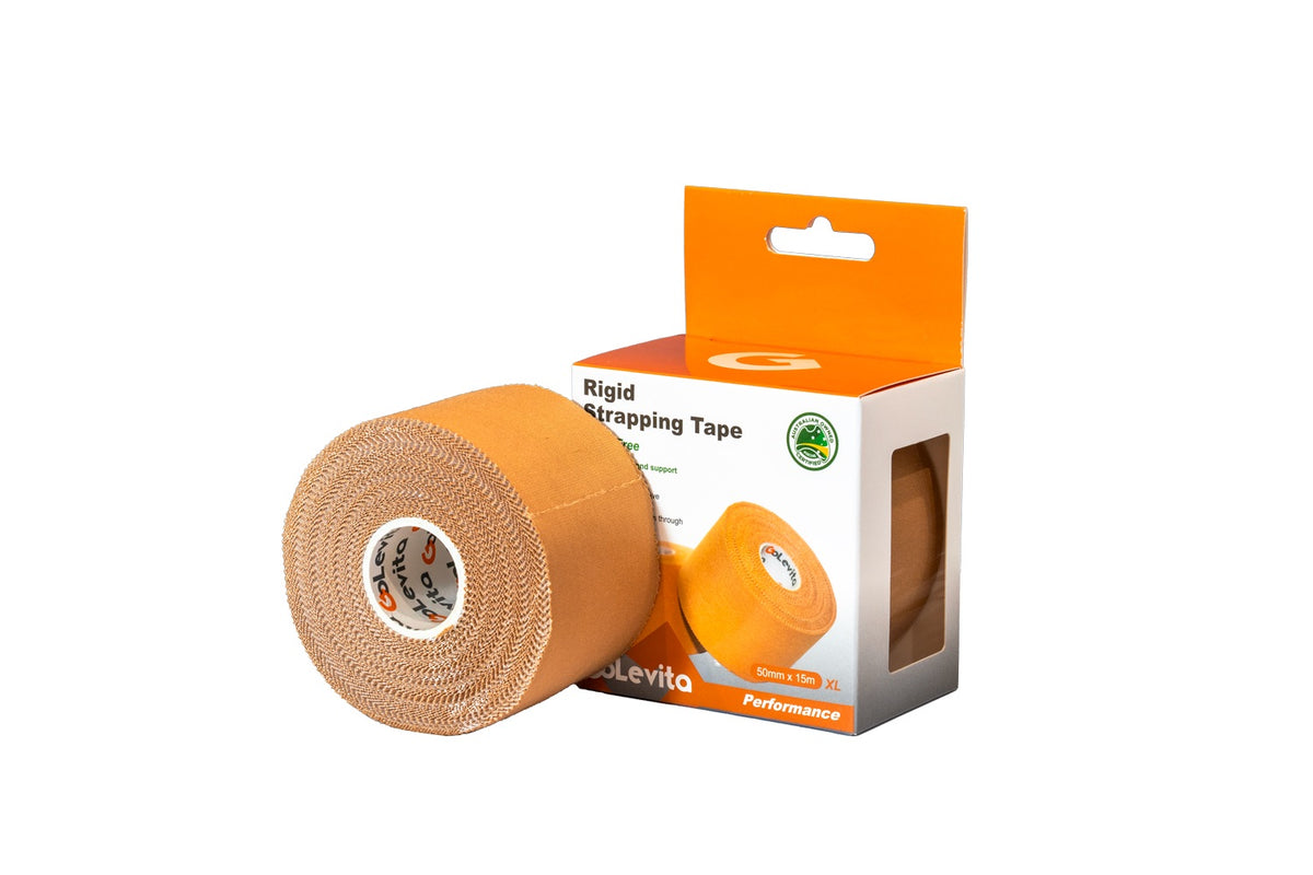 Rigid Strapping Tape Hypoallergenic 50mm x 15m | GoLevita