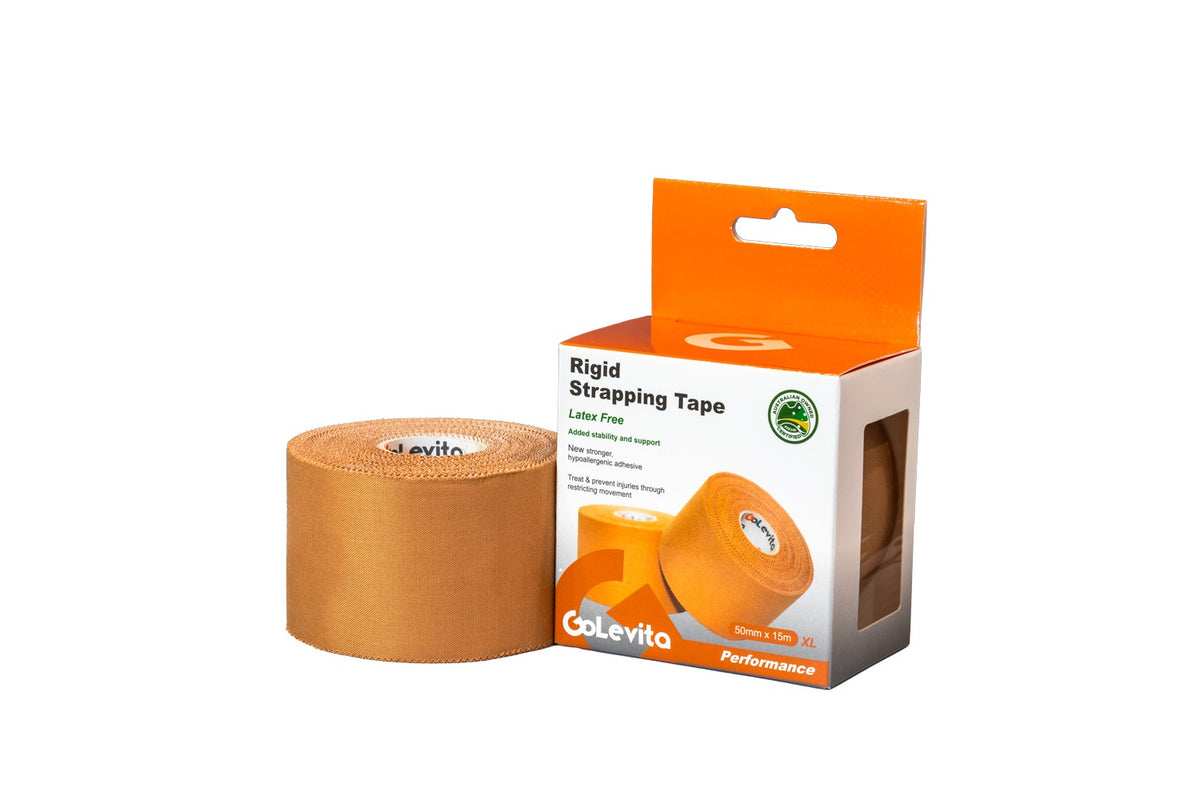 Rigid Strapping Tape Hypoallergenic 50mm x 15m | GoLevita