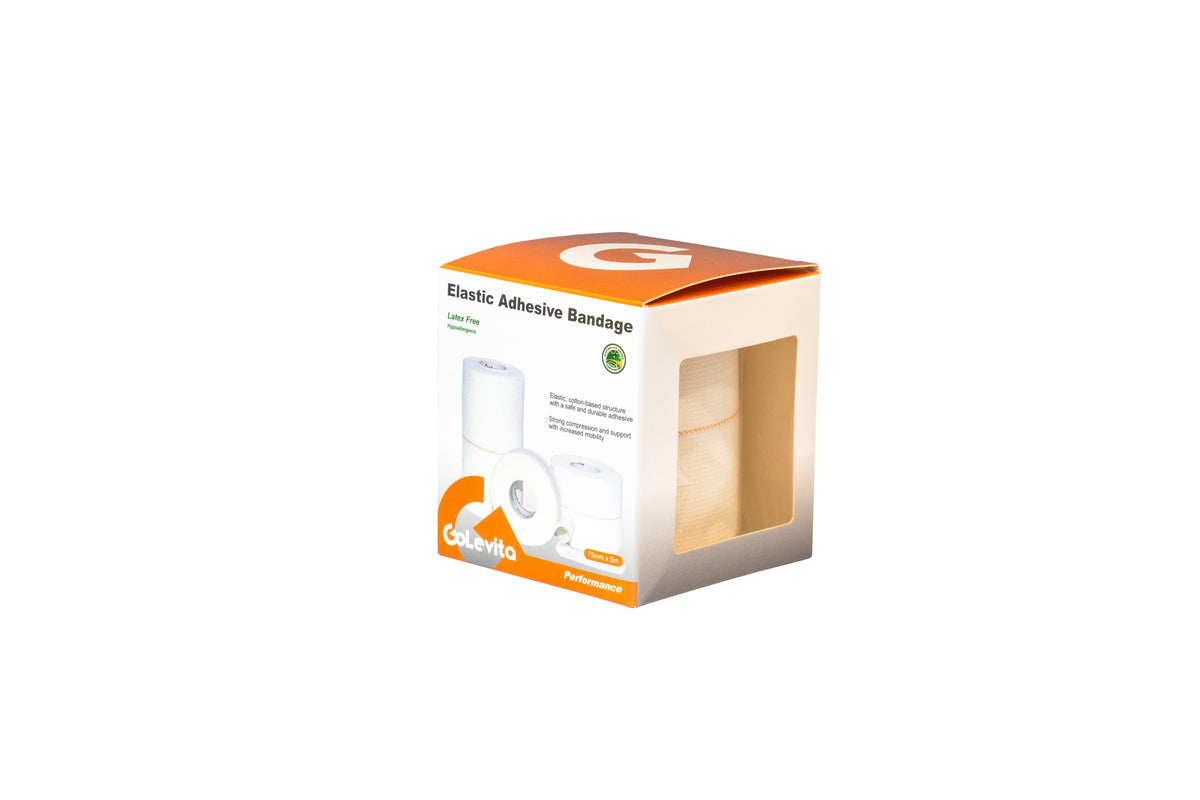 Elastic Adhesive Bandage Hypoallergenic 75mm x 5.0m | GoLevita