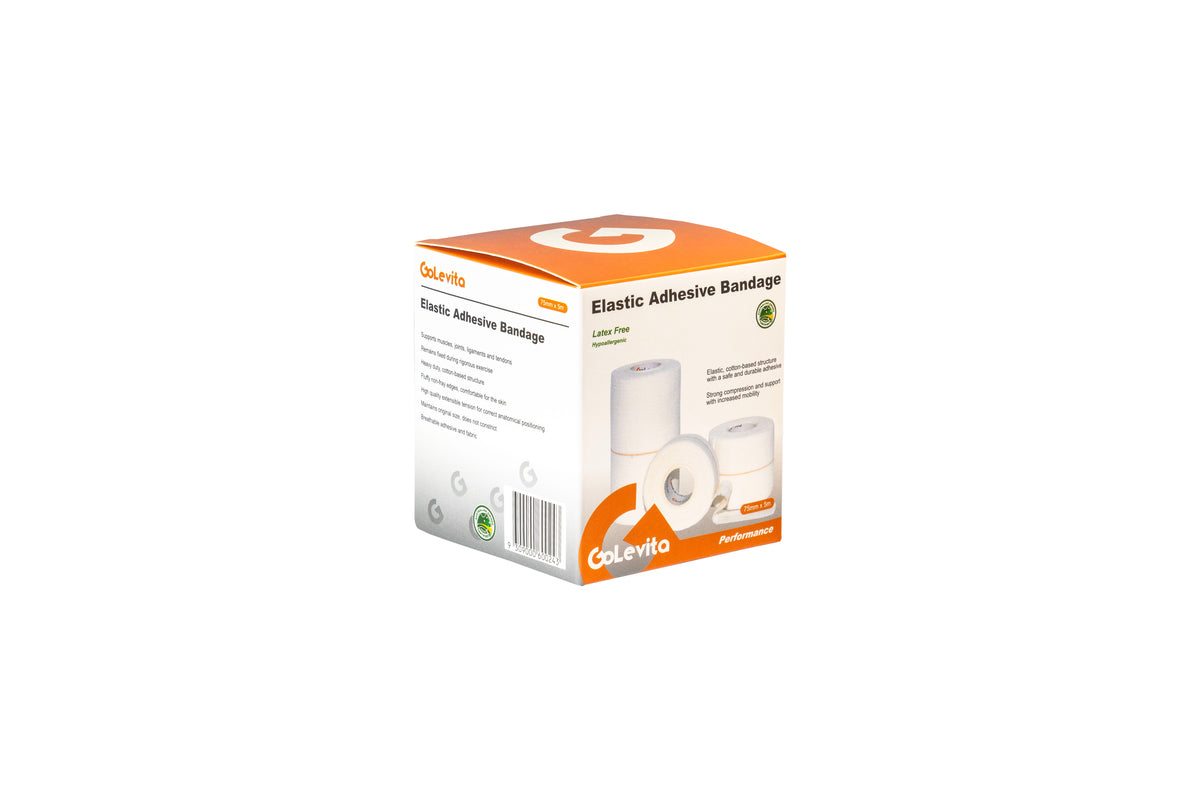 Elastic Adhesive Bandage Hypoallergenic 75mm x 5.0m | GoLevita