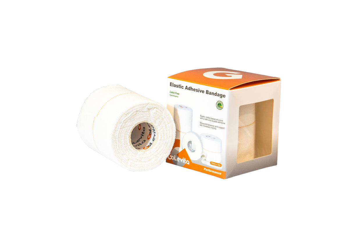 Elastic Adhesive Bandage Hypoallergenic 75mm x 5.0m | GoLevita
