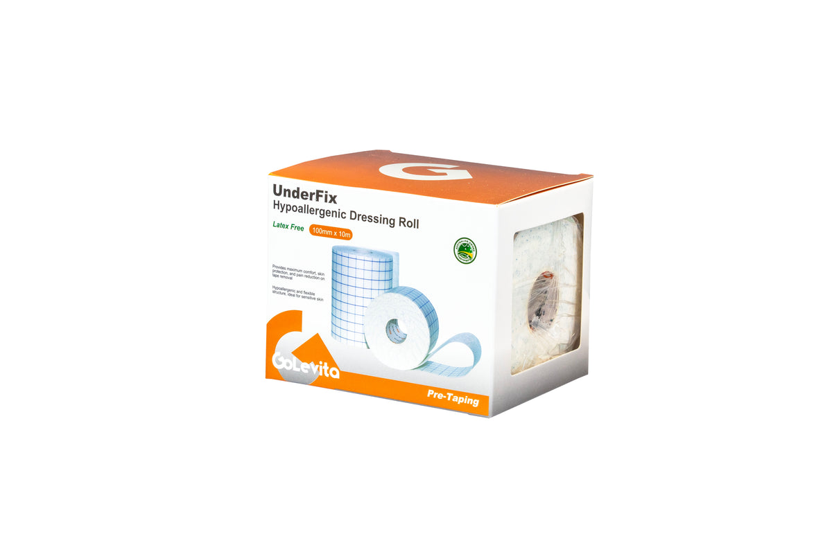 Dressing Roll Hypoallergenic 100mm x 10m | GoLevita UnderFix (PRO-WEAR)
