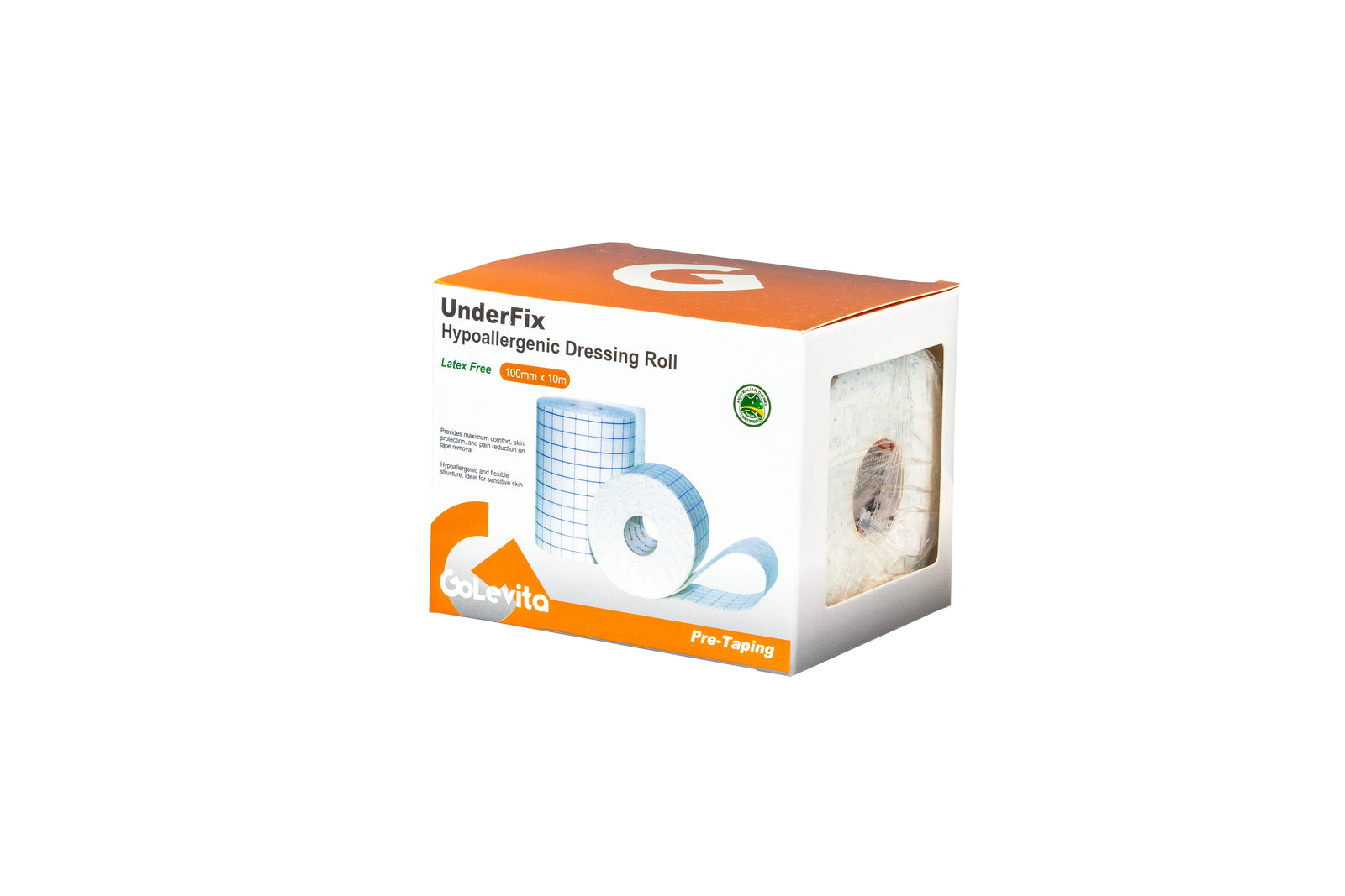 Dressing Roll Hypoallergenic 100mm x 10m | GoLevita UnderFix