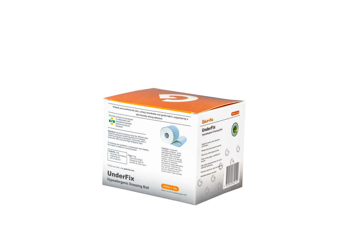 Dressing Roll Hypoallergenic 100mm x 10m | GoLevita UnderFix (PRO-WEAR)