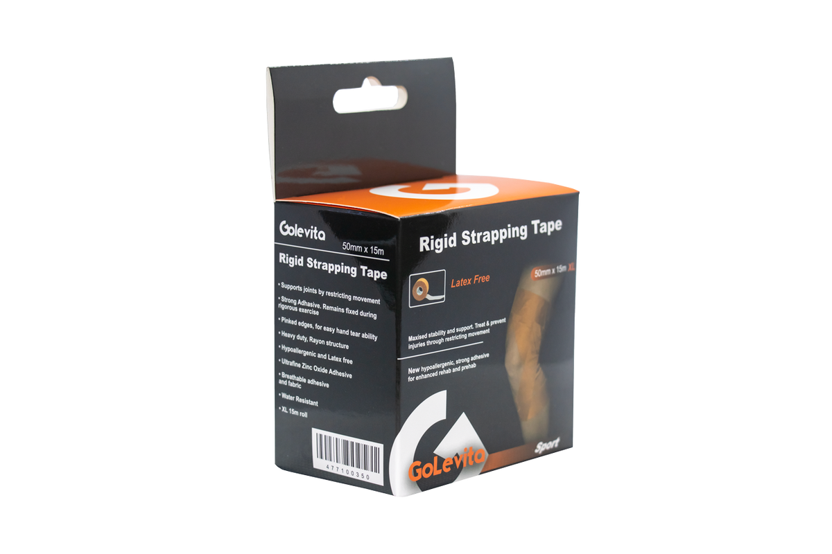 Rigid Strapping Tape Hypoallergenic 50mm x 15m | GoLevita