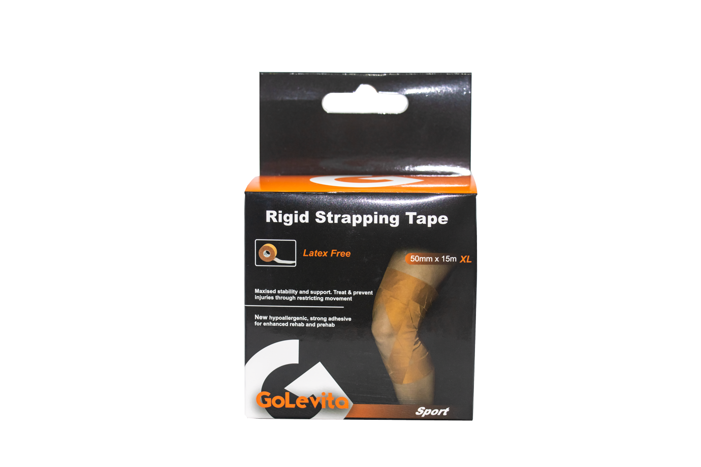 Rigid Strapping Tape Hypoallergenic 50mm x 15m | GoLevita