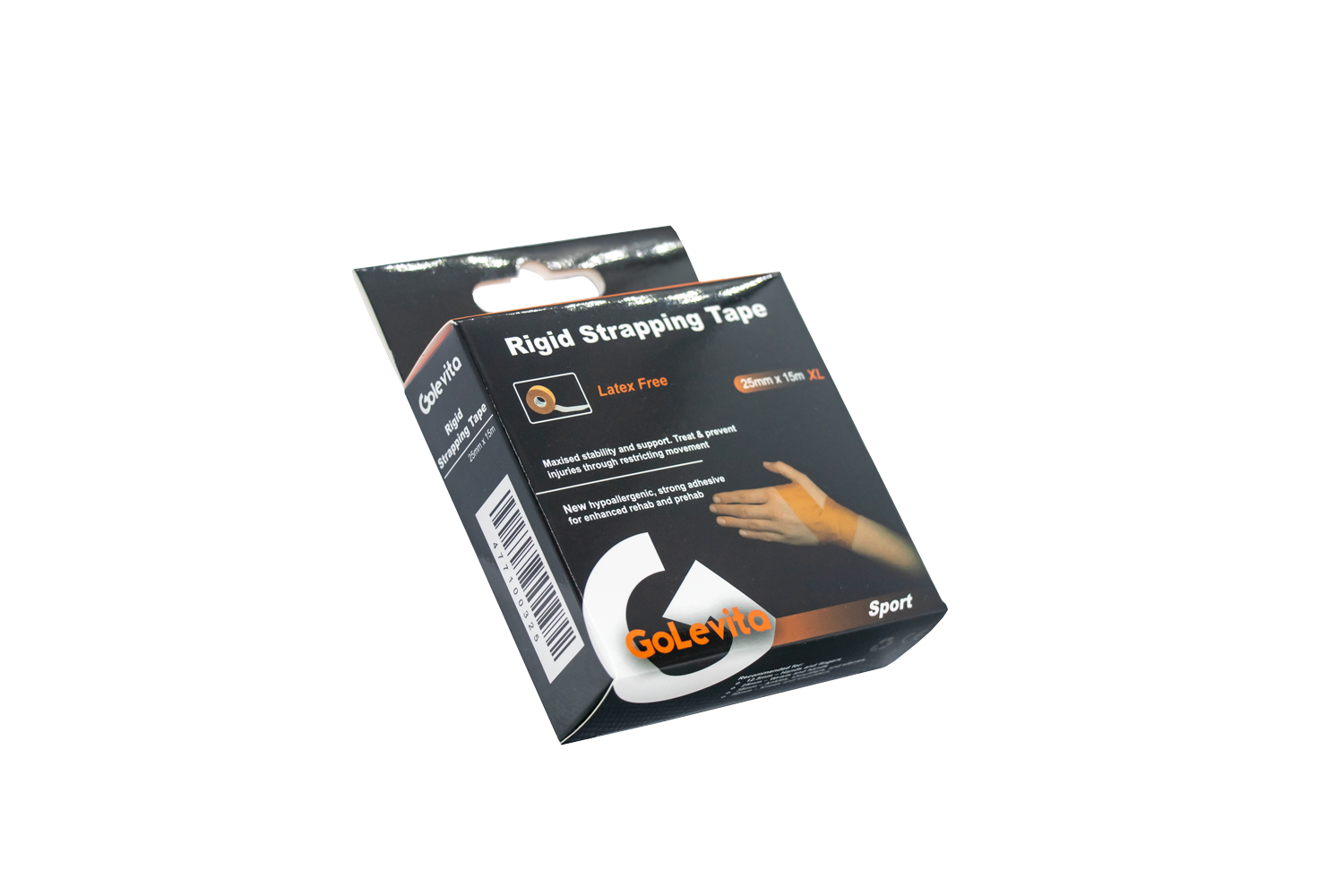 Rigid Strapping Tape Hypoallergenic 25mm x 15m | GoLevita